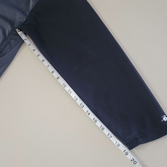 Badger Men's Athletic Black and Gray Qtr-Zip Long Sleeve Pullover - Picture 6 of 11